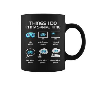 Things I Do In My Spare Time Funny Gamer Gaming Coffee Mug - Thegiftio UK