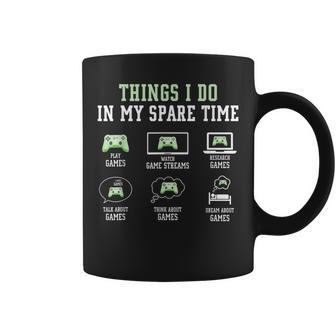 Things I Do In My Spare Time Gaming V3 Coffee Mug - Thegiftio UK