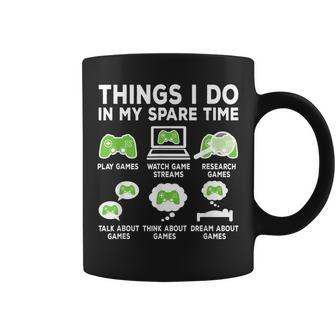 Things I Do In My Spare Time Video Game Funny Gamer Gaming Coffee Mug - Thegiftio UK