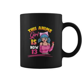This Anime Girl Is Now 13 Years Old Birthday Girl Kawaii Coffee Mug - Monsterry