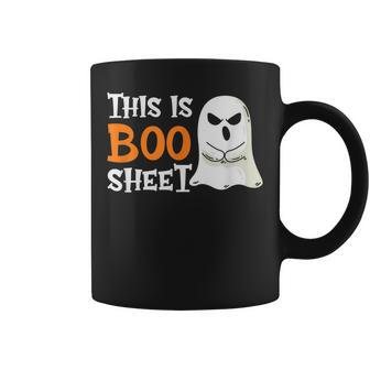 This Is Boo Sheet Funny Halloween Ghost Coffee Mug - Thegiftio UK