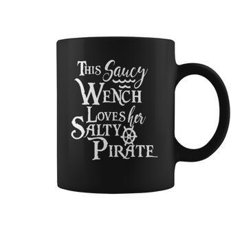 This Saucy Wench Loves Her Salty Pirate Funny Wife Coffee Mug - Thegiftio UK