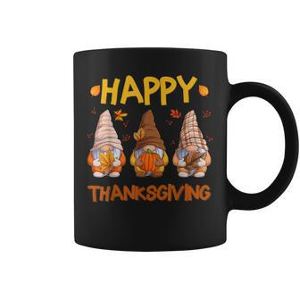 Three Gnomes Happy Thanksgiving Autumn Fall Pumpkin Spice Coffee Mug - Thegiftio UK