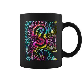 Tie Dye 3Rd Grade Typography Team Third Grade Teacher Gifts Coffee Mug - Thegiftio UK