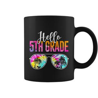 Tie Dye Hello 5Th Grade Teacher First Day Of School Funny Coffee Mug - Monsterry
