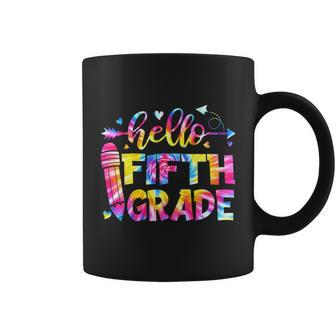 Tie Dye Hello Fifth Grade Teacher Student Back To School Coffee Mug - Monsterry
