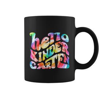 Tie Dye Hello Kindergarten Teacher First Day Of School Coffee Mug - Monsterry UK