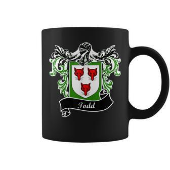 Todd Coat Of Arms Surname Last Name Family Crest Coffee Mug - Thegiftio UK