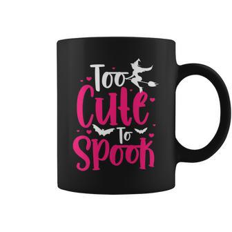 Too Cute To Spook Pretty Girls Celebrating Halloween Too Coffee Mug - Thegiftio UK