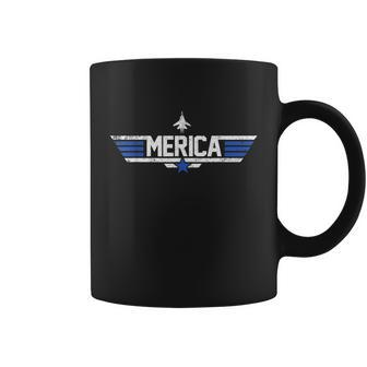 Top Merica For 4Th Of July Us Patriotic America Gun Coffee Mug - Monsterry AU