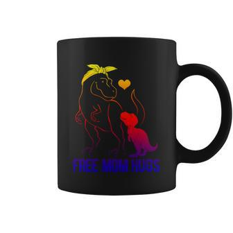 Trans Free Mom Hugs Dinosaur Rex Mama Transgender Pride Meaningful Gift Coffee Mug - Monsterry