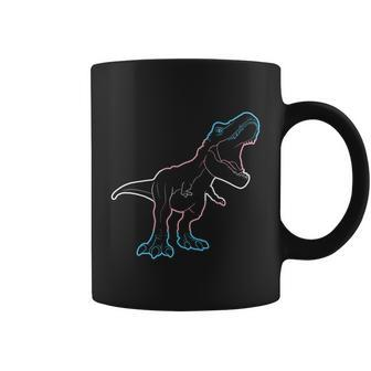 Transgender Pride Dinosaur Clothing Trans Mtf Ftm Lgbt Flag Gift Coffee Mug - Monsterry