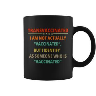 Transvaccinated Funny Trans Vaccinated Anti Vaccine Meme Coffee Mug - Monsterry