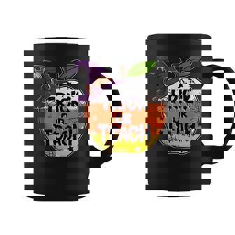 Trick Or Teach Apple Funny Teacher Halloween Costume Coffee Mug - Thegiftio