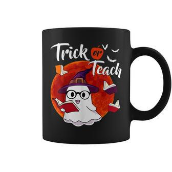 Trick Or Teach Cute Boo Witch Halloween Teacher Costume Coffee Mug - Seseable