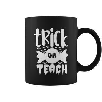Trick Or Teach Funny Halloween Quote Coffee Mug - Monsterry AU