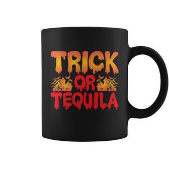 Trick Or Tequila Halloween Quote Coffee Mug - Monsterry DE