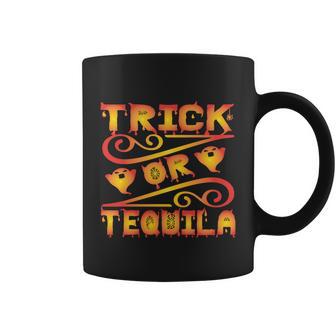 Trick Or Tequila Halloween Quote Coffee Mug - Monsterry DE