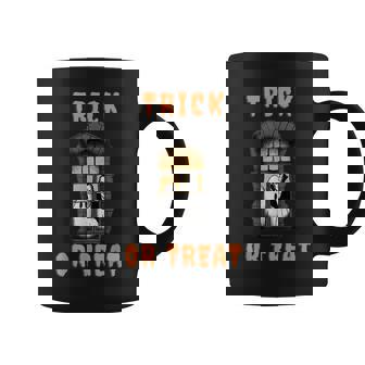 Trick Or Treat Creepy Vampire And Ghost Halloween Coffee Mug - Thegiftio