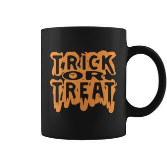Trick Or Treat Funny Halloween Quote Coffee Mug - Monsterry