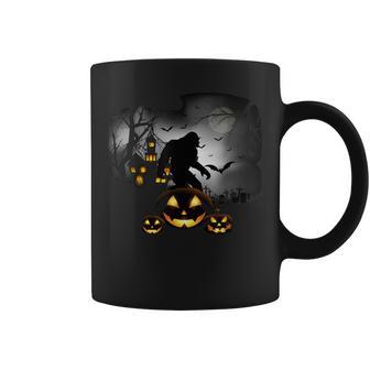 Trick Or Treat Halloween Bigfoot Cute Jack O Lantern Coffee Mug | Seseable UK