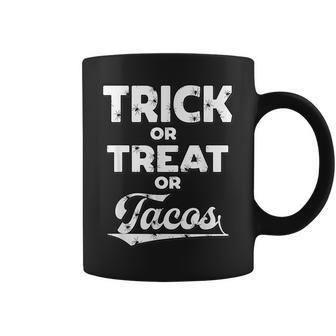 Trick Or Treat Or Tacos Halloween Costume Party Coffee Mug - Seseable