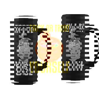 Trick Or Treat Yourself Funny Halloween Jack-O-Lantern Coffee Mug | Seseable UK