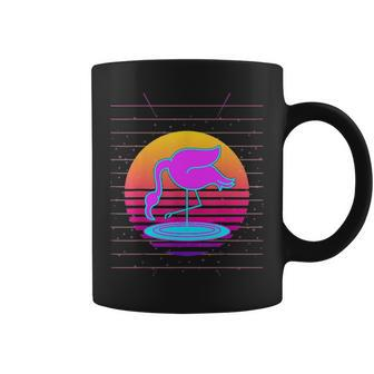 Tropical Flamingo Vaporwave 80S Synthwave Summer Vaporwave Coffee Mug - Thegiftio UK