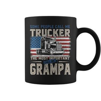 Trucker Most Important Call Me Grampa Graphic Design Printed Casual Daily Basic Coffee Mug - Thegiftio UK