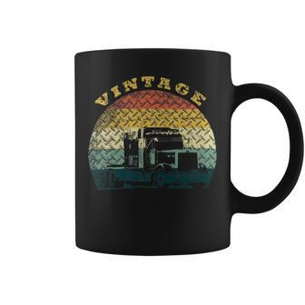 Trucker Truck Driver Vintage Trucker Coffee Mug - Seseable