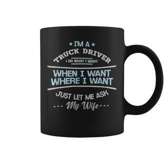 Trucker Trucker Accessories For Truck Driver Motor Lover Trucker_ V4 Coffee Mug - Seseable