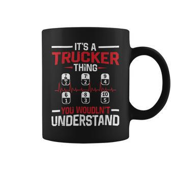 Trucker Trucker Accessories For Truck Driver Motor Lover Trucker_ V6 Coffee Mug - Seseable