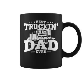 Trucker Trucker Best Trucking Dad Ever_ V2 Coffee Mug - Seseable