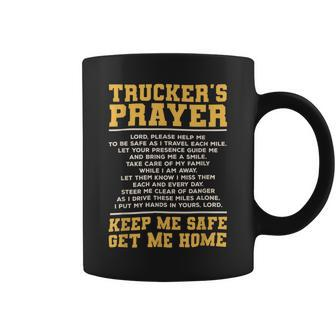 Trucker Truckers Prayer Truck Driving For A Trucker Coffee Mug - Seseable