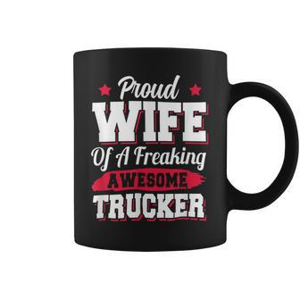 Trucker Trucking Truck Driver Trucker Wife Coffee Mug - Seseable