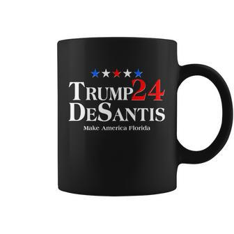 Trump Desantis 2024 Make America Florida Election Logo Coffee Mug - Monsterry CA