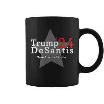 Trump Desantis 24 Make America Florida Coffee Mug - Monsterry