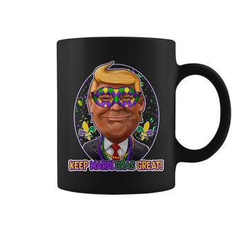 Trump Keep Mardi Gras Great T-Shirt Graphic Design Printed Casual Daily Basic Coffee Mug