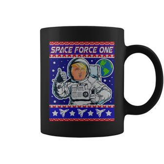 Trump Space Force One Ugly Christmas Coffee Mug - Monsterry AU