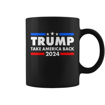 Trump Take America Back 2024 Election Logo Coffee Mug - Monsterry