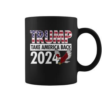 Trump Take America Back 2024 Usa Flag Eagle Coffee Mug - Monsterry CA
