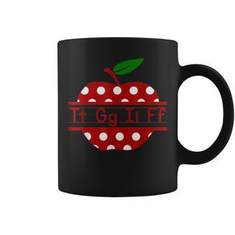 Tt Gg Ii Ff Apple Polka Dot Cute Teacher Gifts Coffee Mug - Thegiftio UK