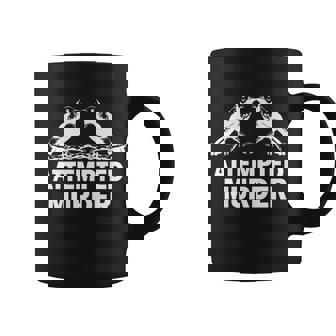 Two Crows Attempted Murder T-Shirt Graphic Design Printed Casual Daily Basic Coffee Mug - Thegiftio