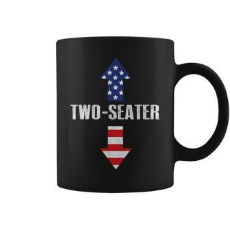  Two Seater Arrow 4Th Of July Usa Flag V2 Coffee Mug - Seseable
