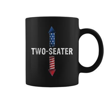 Two Seater Funny 4Th Of July Day Vintage Coffee Mug - Seseable