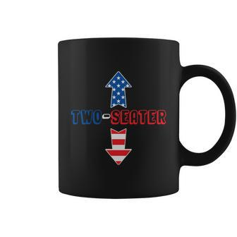 Two Seater Funny 4Th Of July Day Vintage Plus Size Graphic Shirt For Men Women Coffee Mug - Monsterry