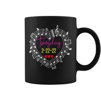 Twosday 2-22-2022 Musician - Twosday 2022 Music Teacher Coffee Mug - Seseable