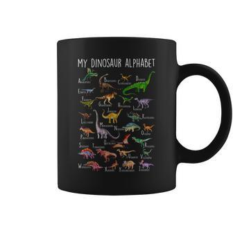 Types Of Dinosaurs Alphabet A-Z Abc Dino Rex Identification Coffee Mug - Thegiftio UK