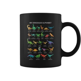 Types Of Dinosaurs Alphabet Afunny Giftz Abc Dinosaurs Identification Gift Coffee Mug - Thegiftio UK