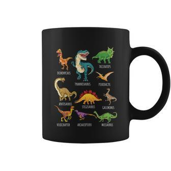 Types Of Dinosaurs Graphics Dino Identification Gift Graphic Design Printed Casual Daily Basic Coffee Mug - Thegiftio UK